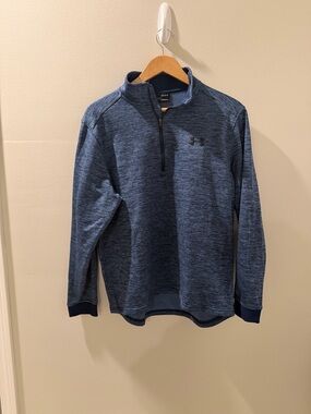 Under Armour Men's Navy Heathered 1/4 Zip Pullover